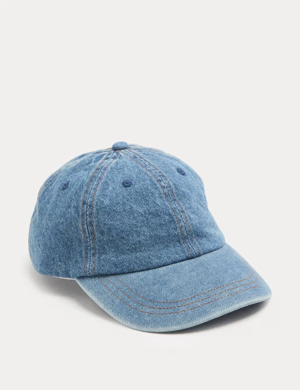 Denim baseball cap