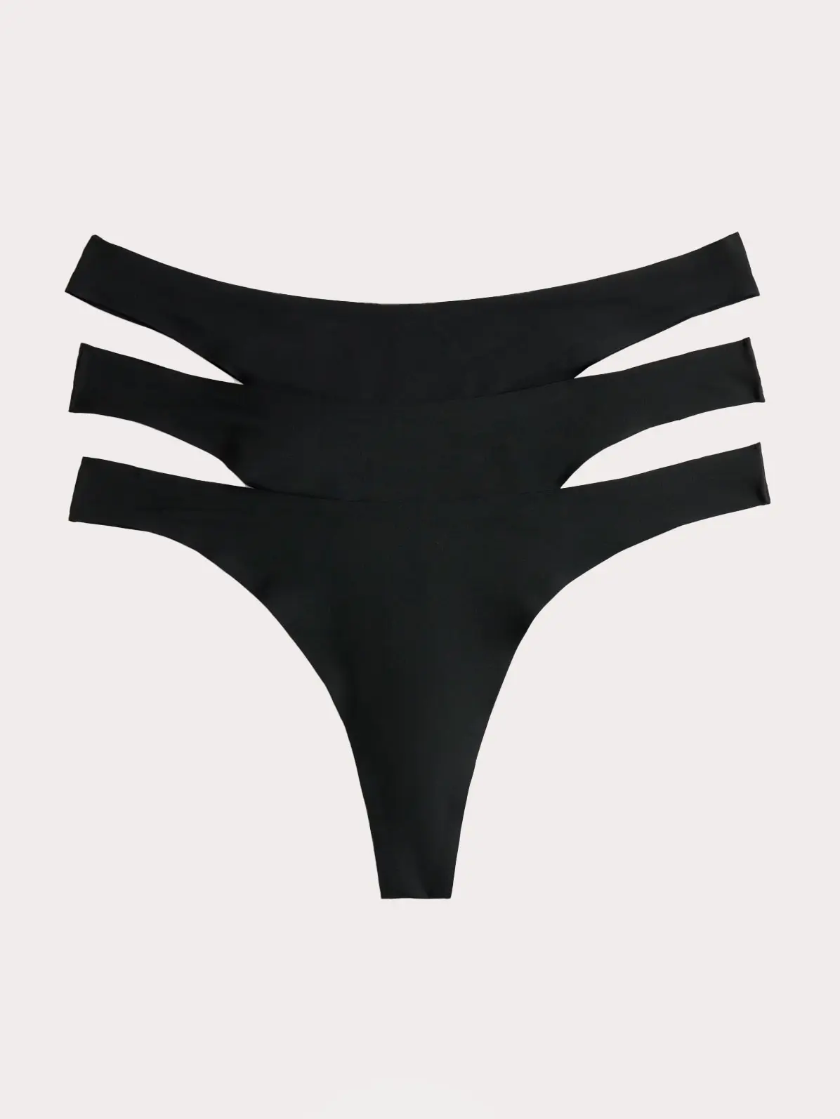 Black underwear in a pack of three 