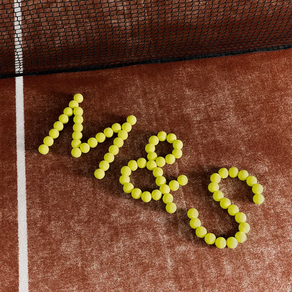 Padel balls in the shape of M&S