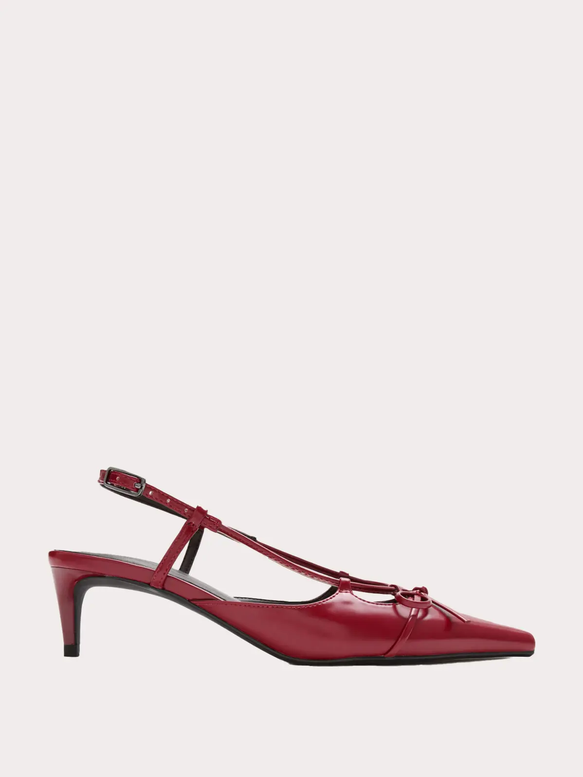 Red kitten heel 