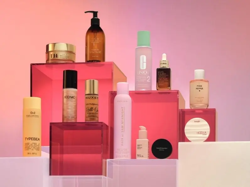 A range of premium branded beauty products available at M&S