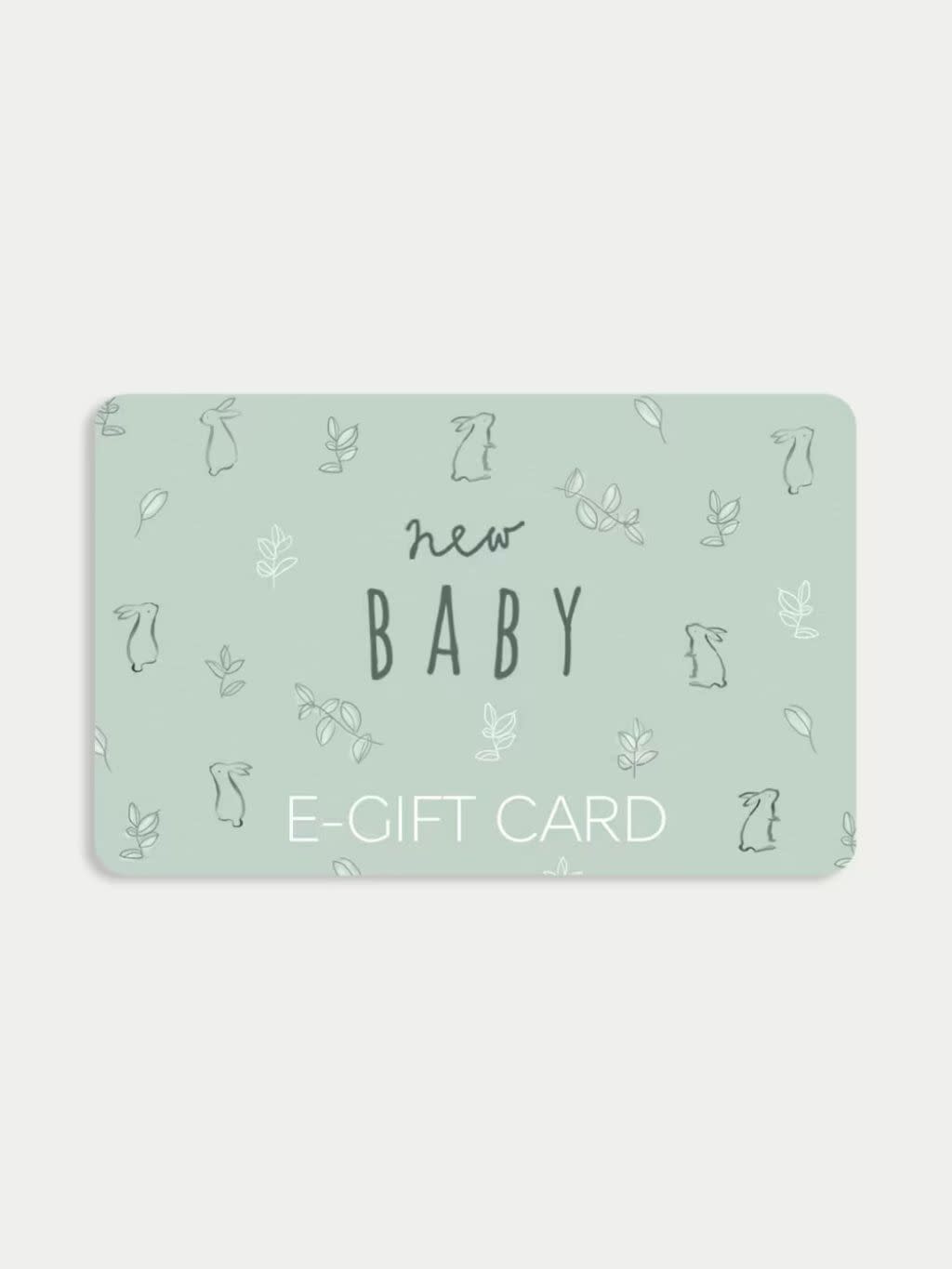 A new baby e gift card from M&S
