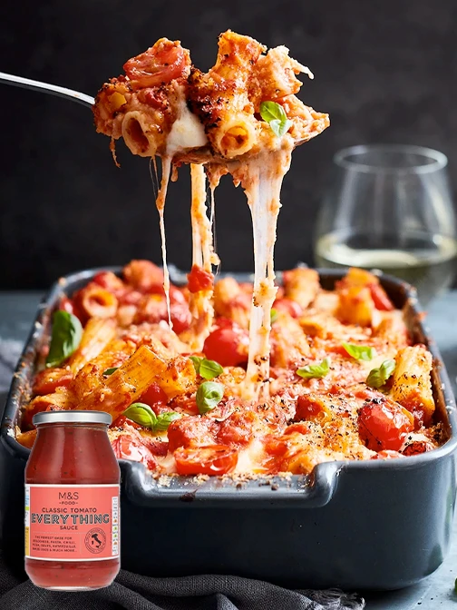 Tomato pasta bake