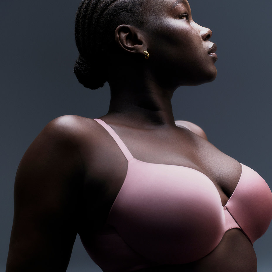 Women wearing pink bra