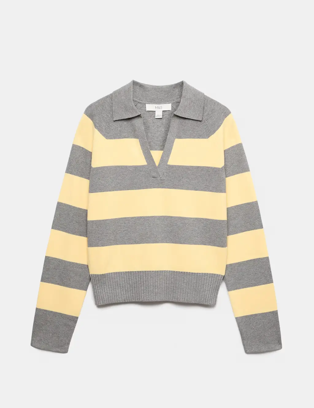 Striped Knitted Rugby Top