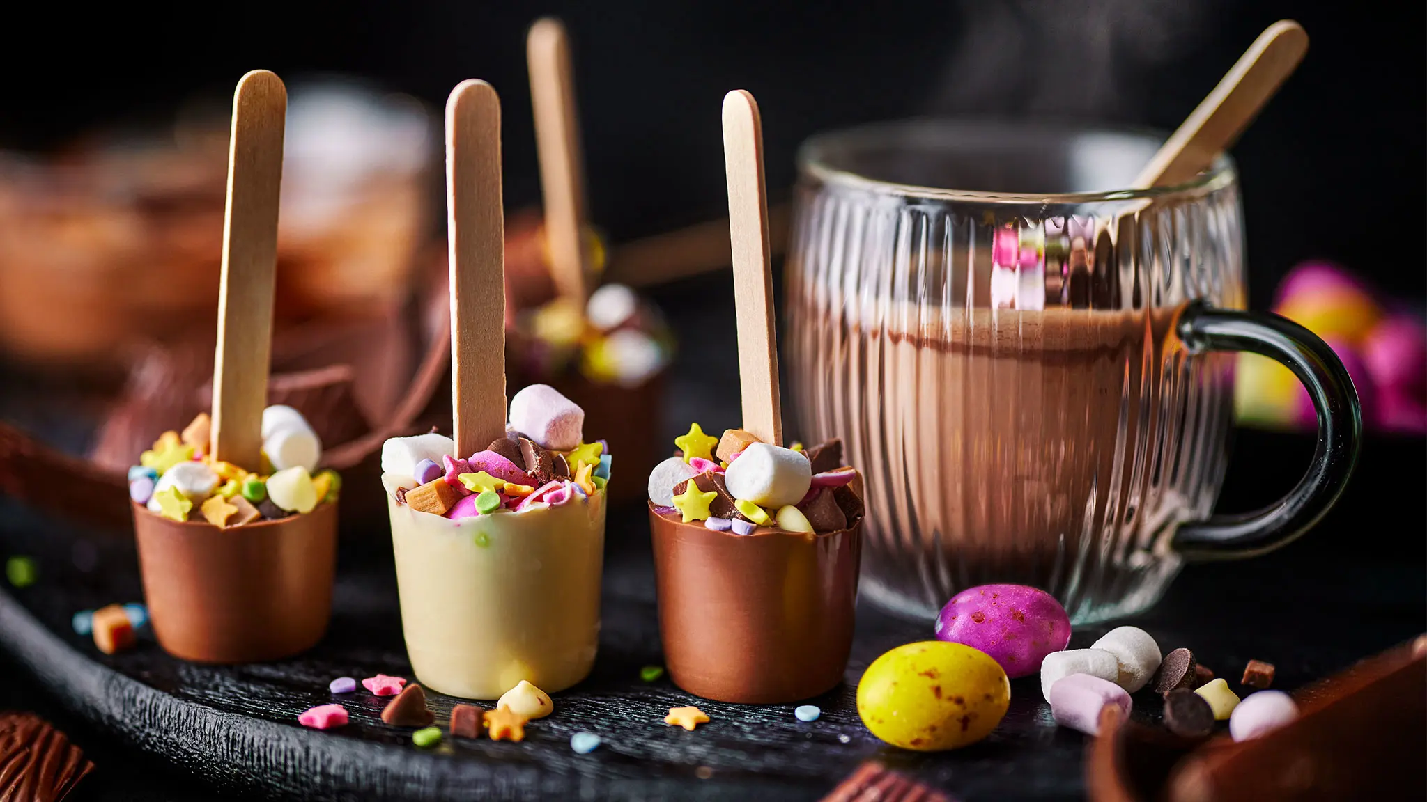 Hot chocolate stirers 