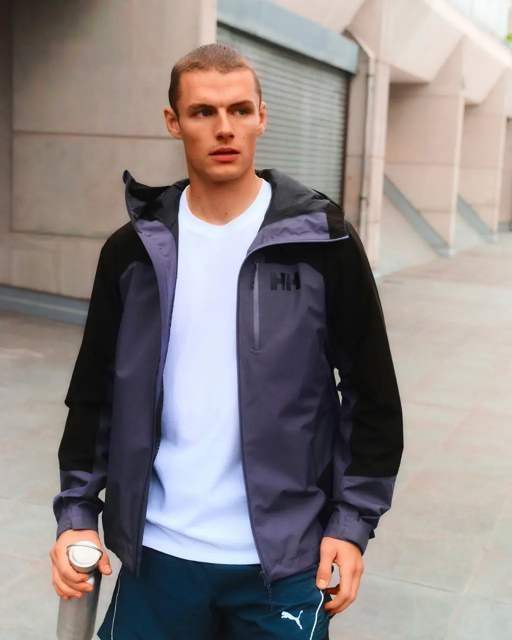 Man wearing running gear