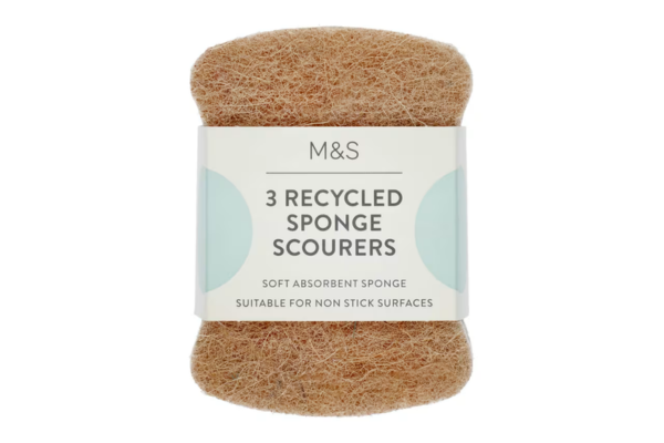 Recycled sponge scourers