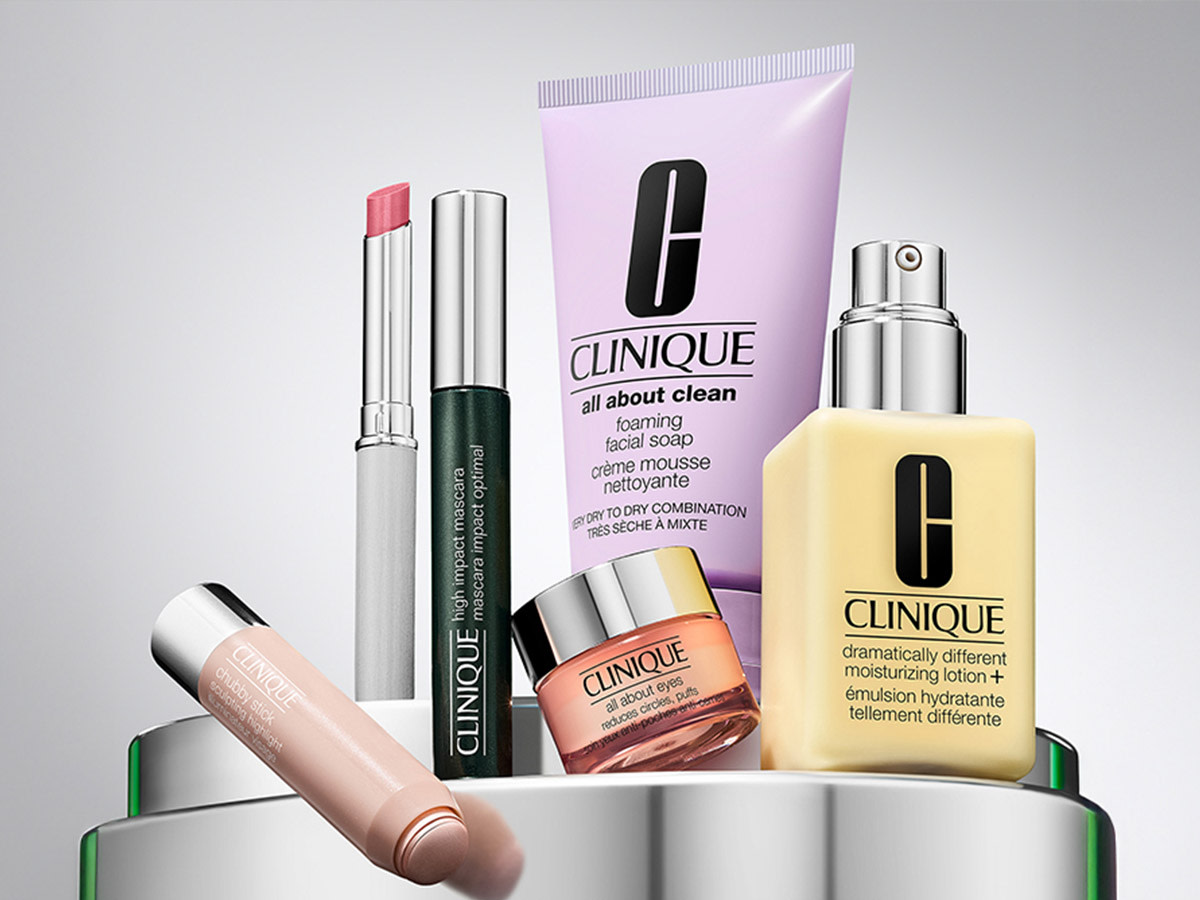 Clinique Party-Ready & Radiant gift set for €50 (worth €208) when you spend €79 or more on Clinique. Shop now