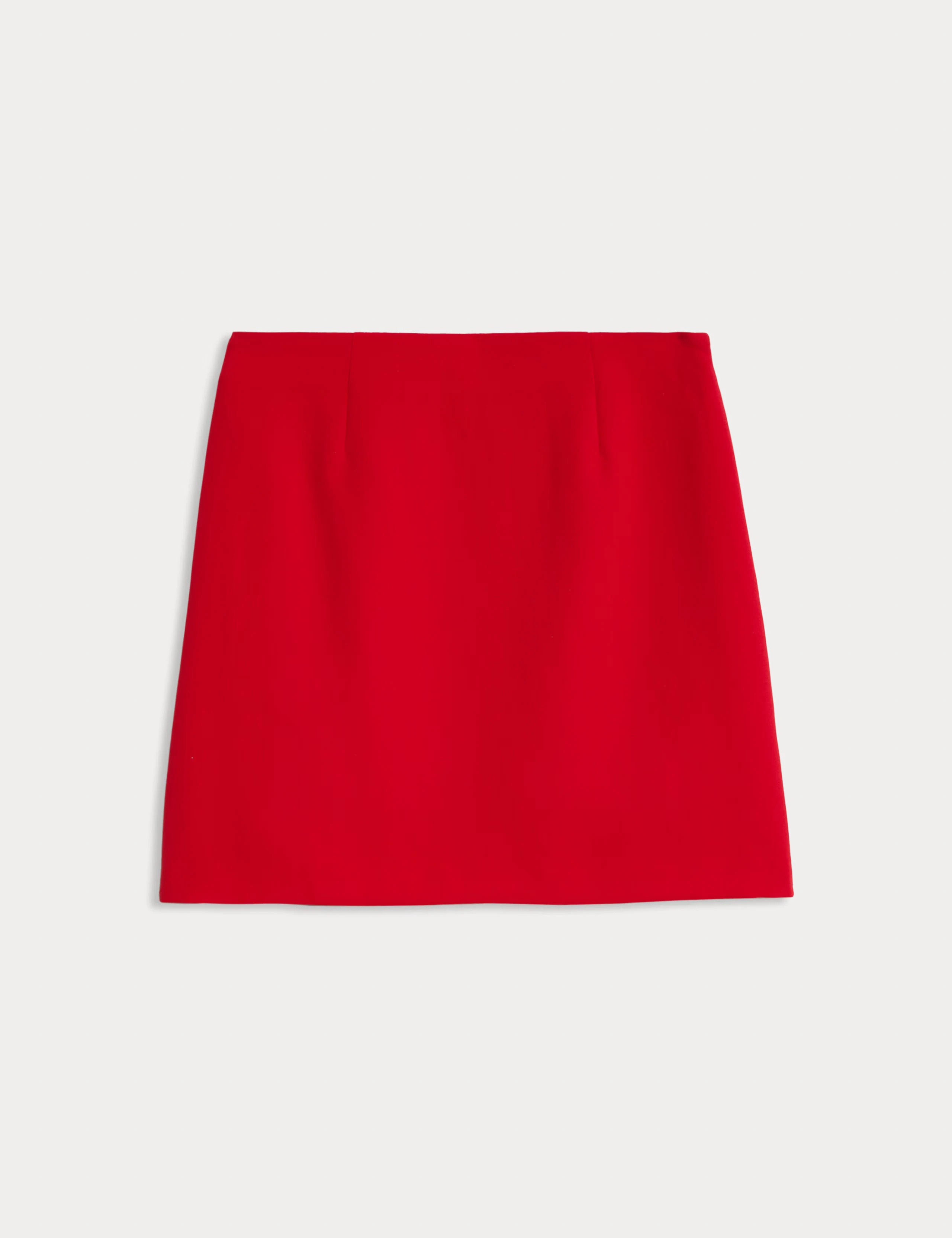 Red A-line mini skirt