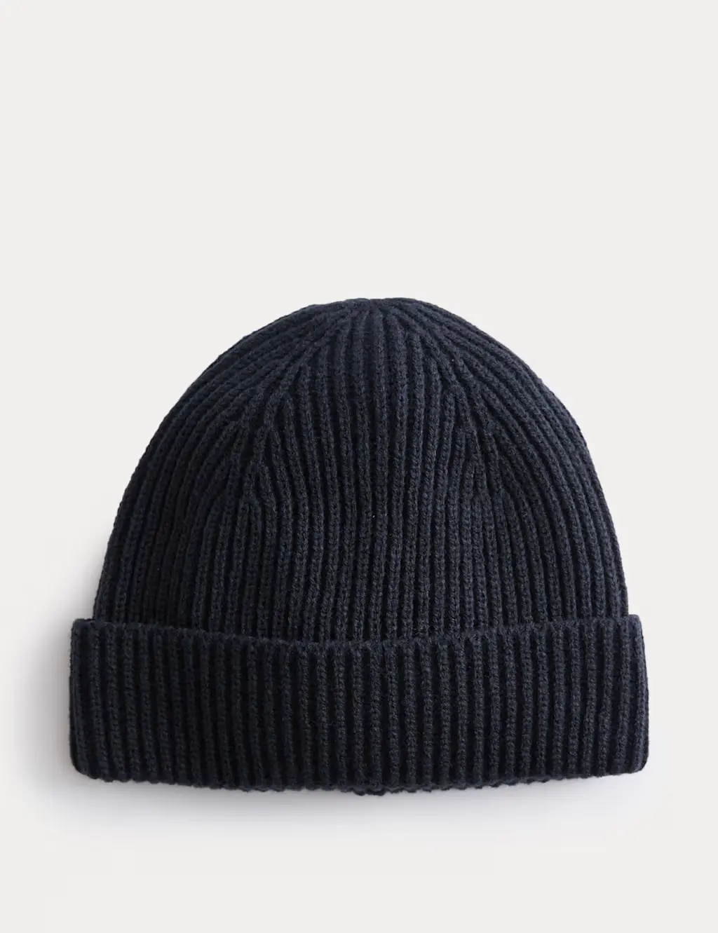 Ribbed Knitted Beanie Hat
