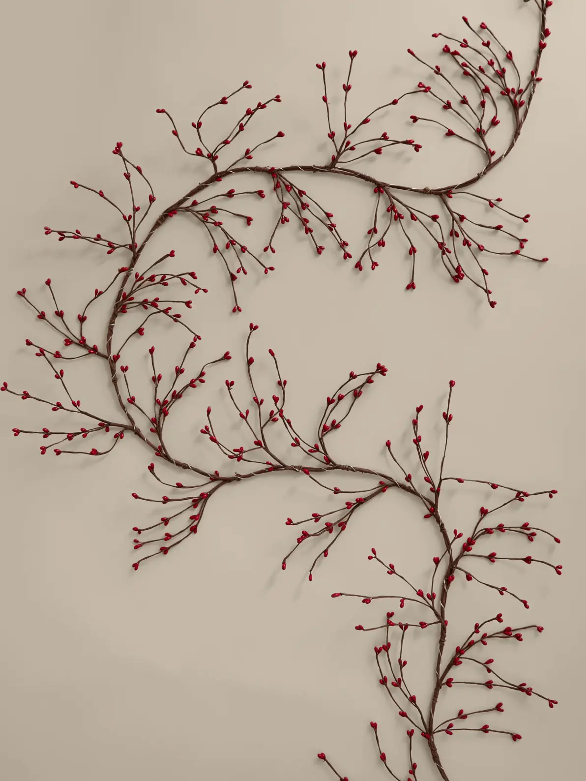 Image of red berry light up garland