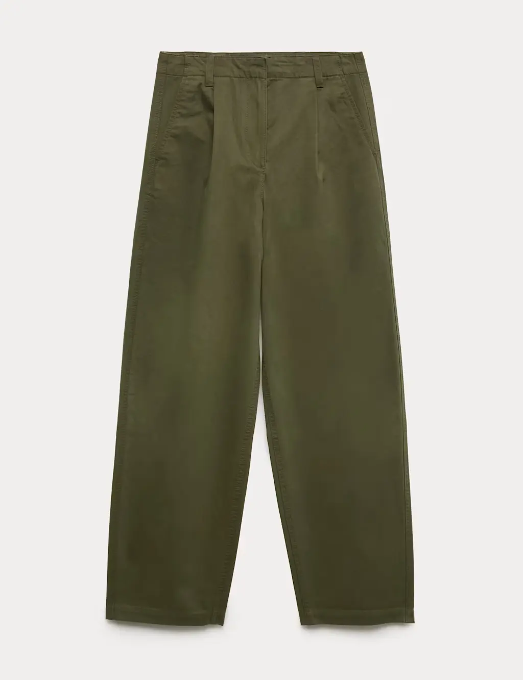 Pure Cotton Barrel Leg trouser