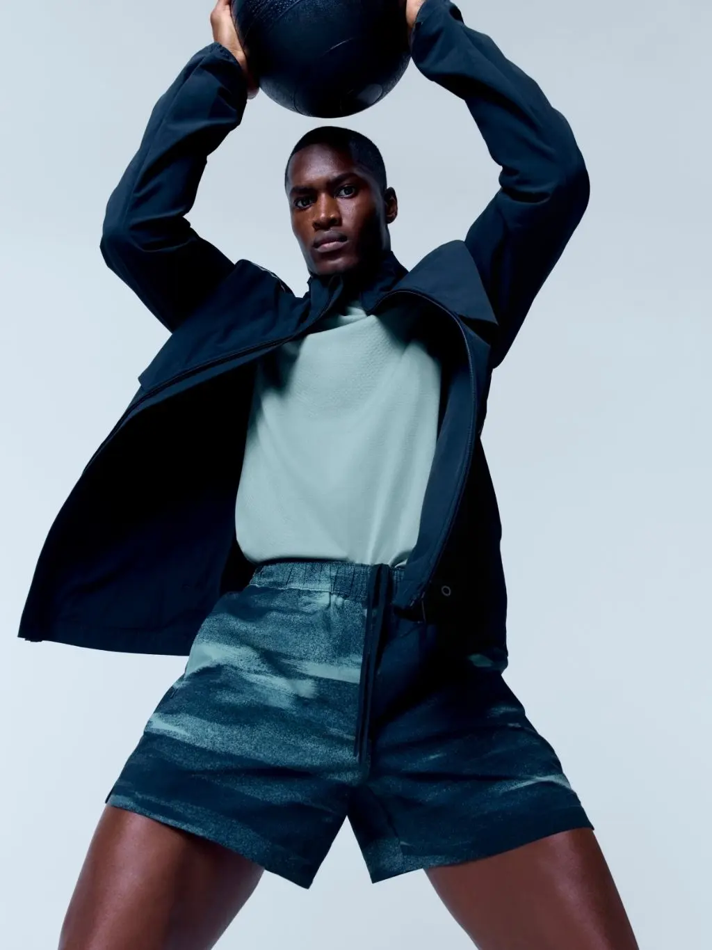 Man wearing sports clothes during workout