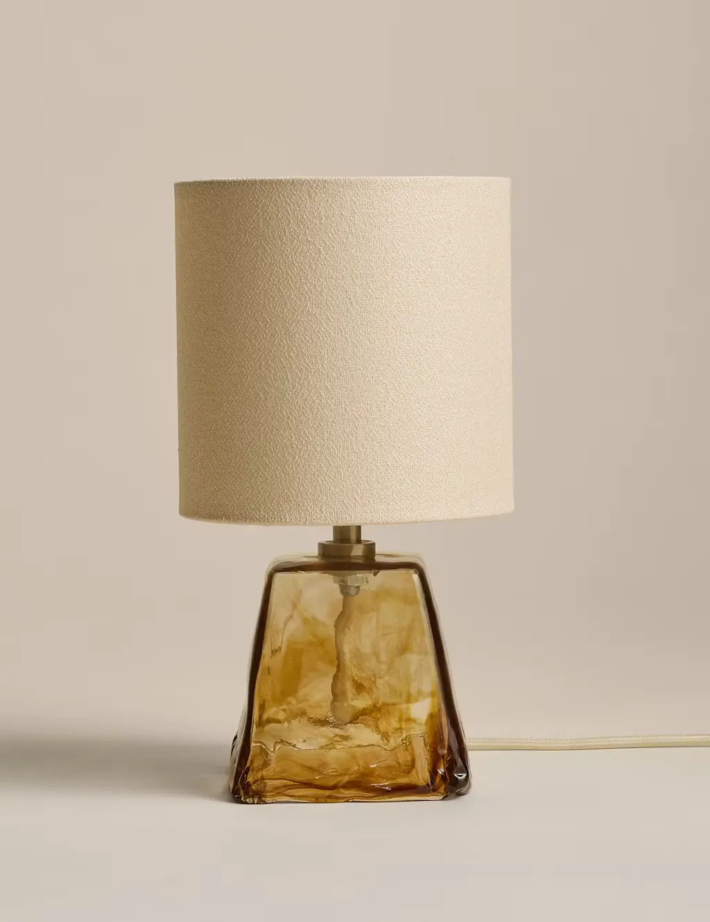Glass table lamp