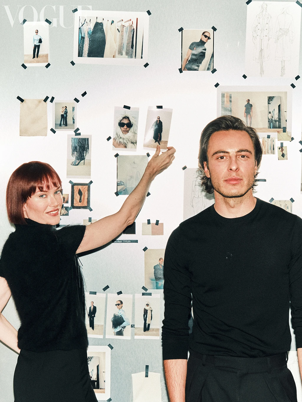 Julia Hobbs and Marco Capaldo in the design studio