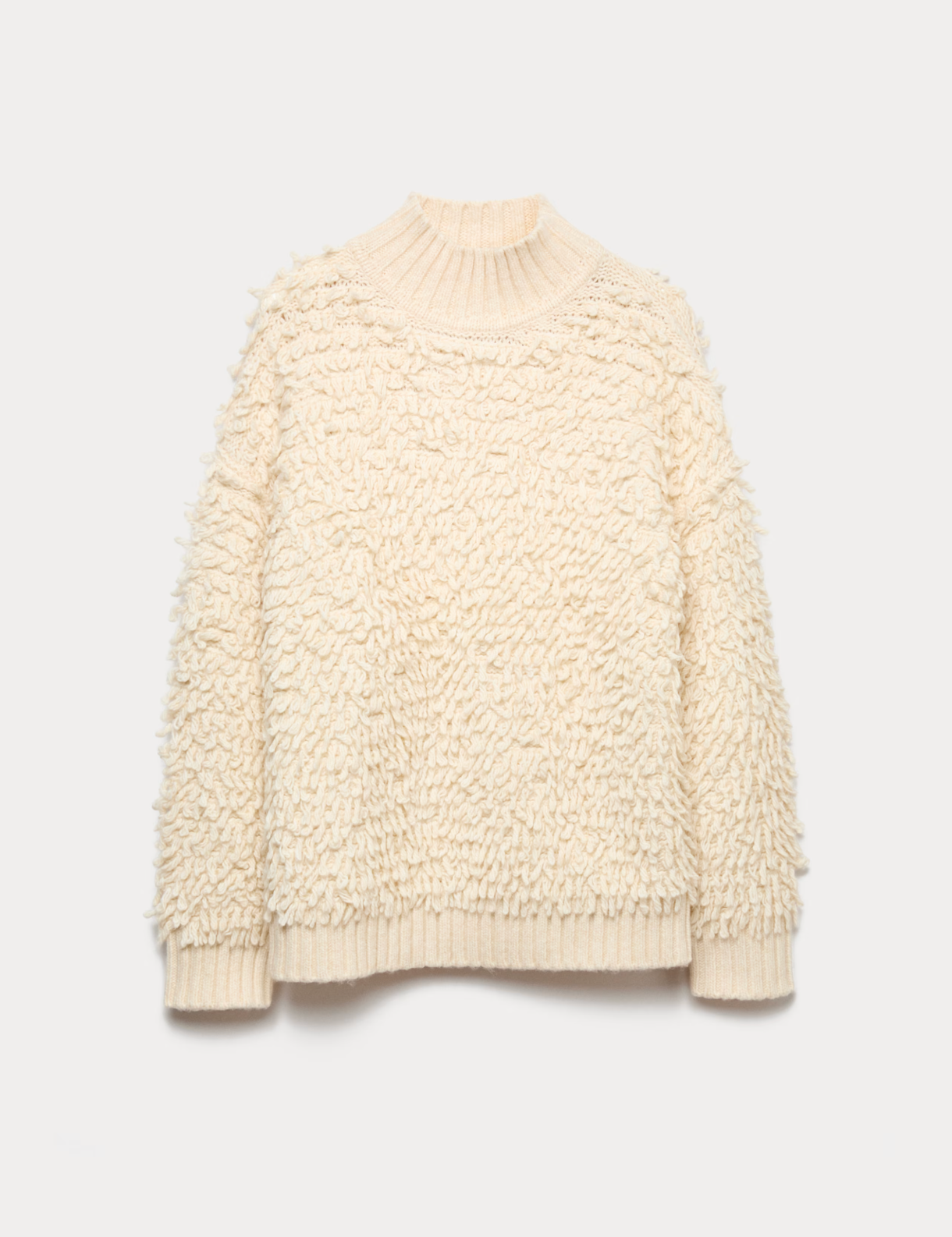 Cream textured jumper