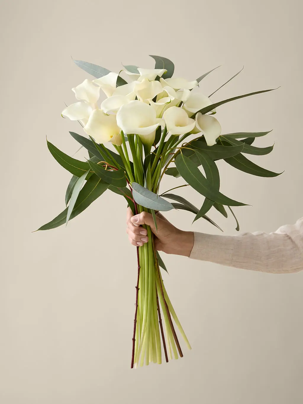 A calla lily bouquet curated by Kelly Hoppen
