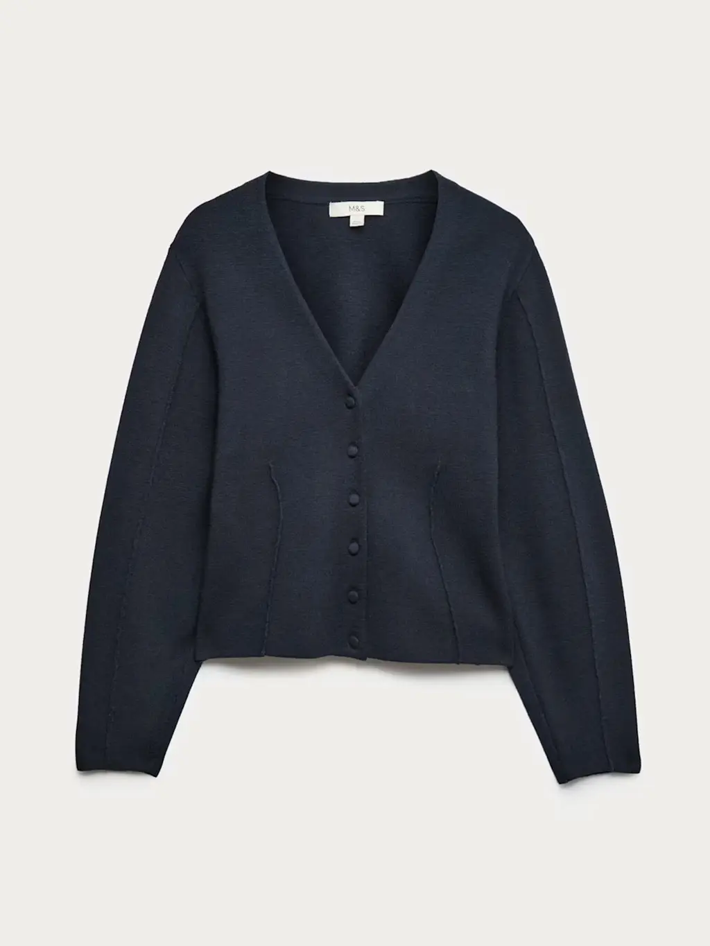 Navy V-neck cardigan