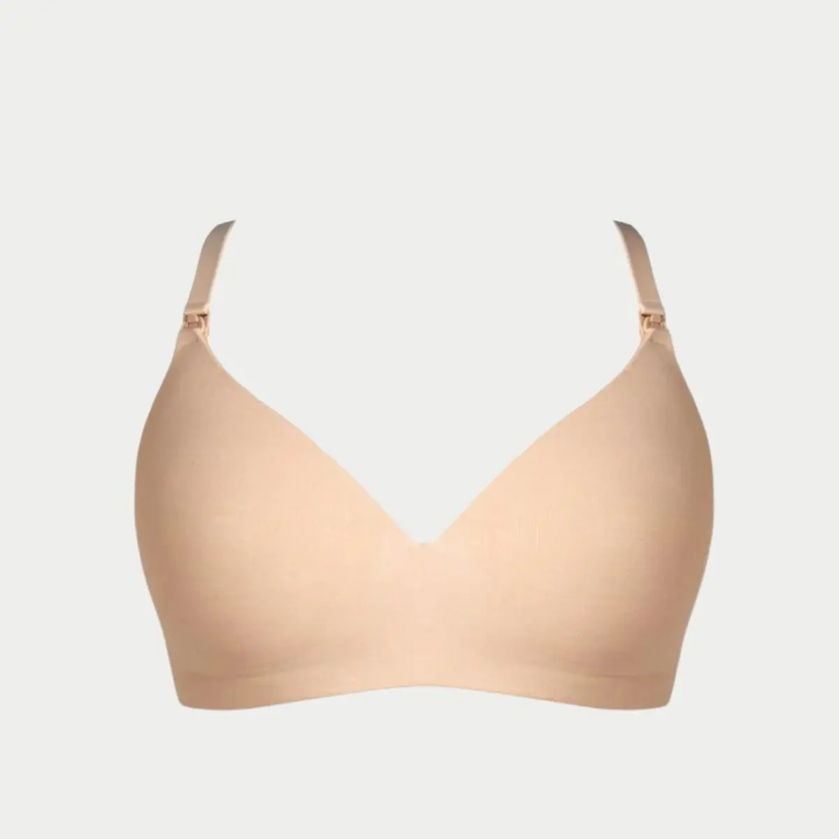 A cut out of a nude coloured leakproof nursing bra by Hotmilk