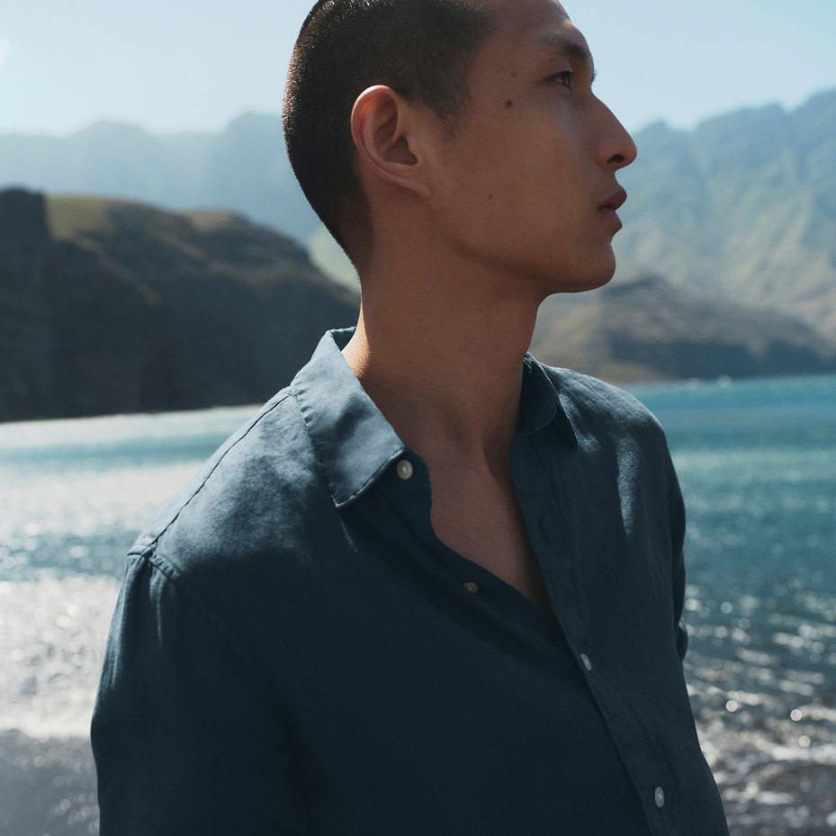Man wearing casual shirt