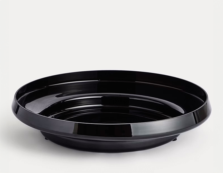 Black glass bowl from the Kelly Hoppen x M&S collection 