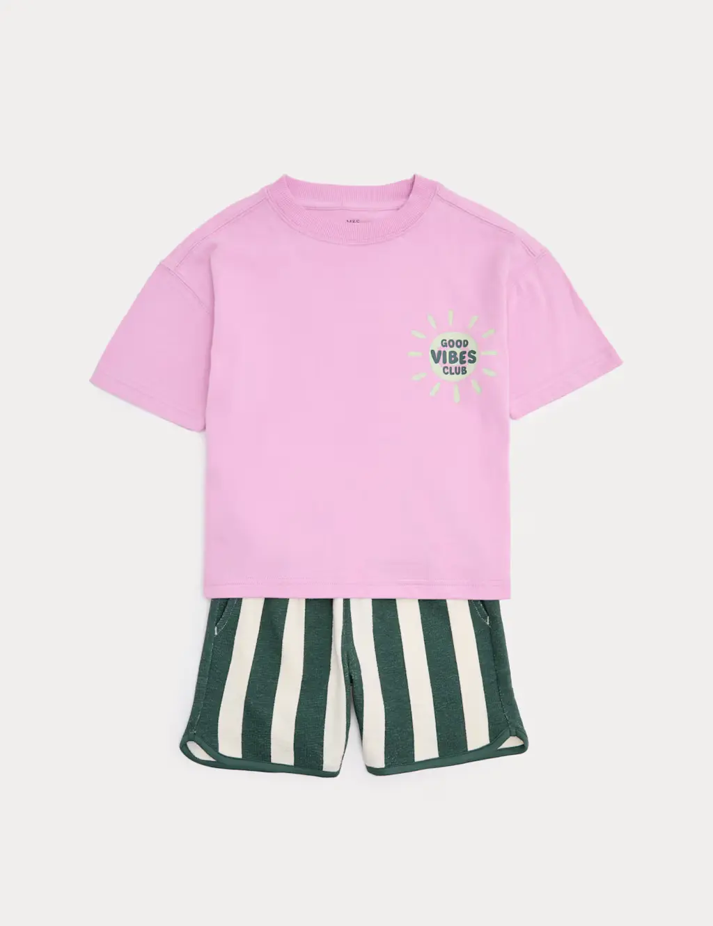 Pure Cotton Graphic Top & Bottom Outfit