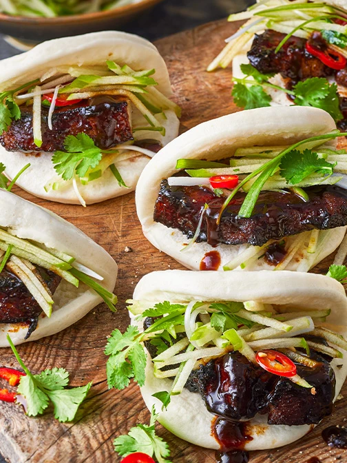 Bao buns with pork belly