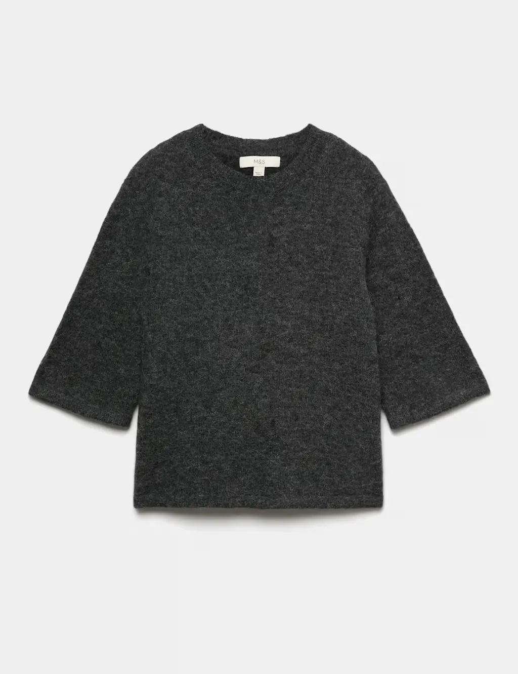 Wool Alpaca Blend Relaxed Knitted Top