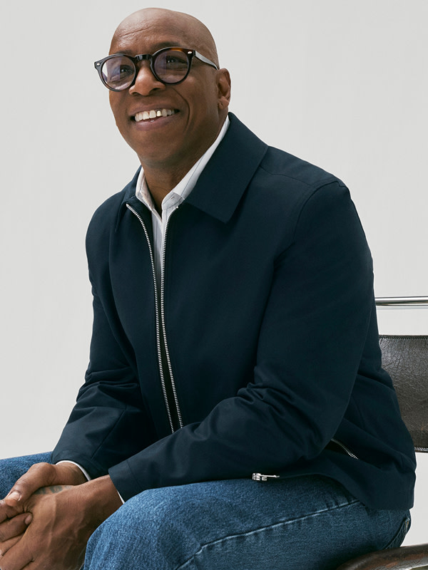 Man wearing Harrington Jacket