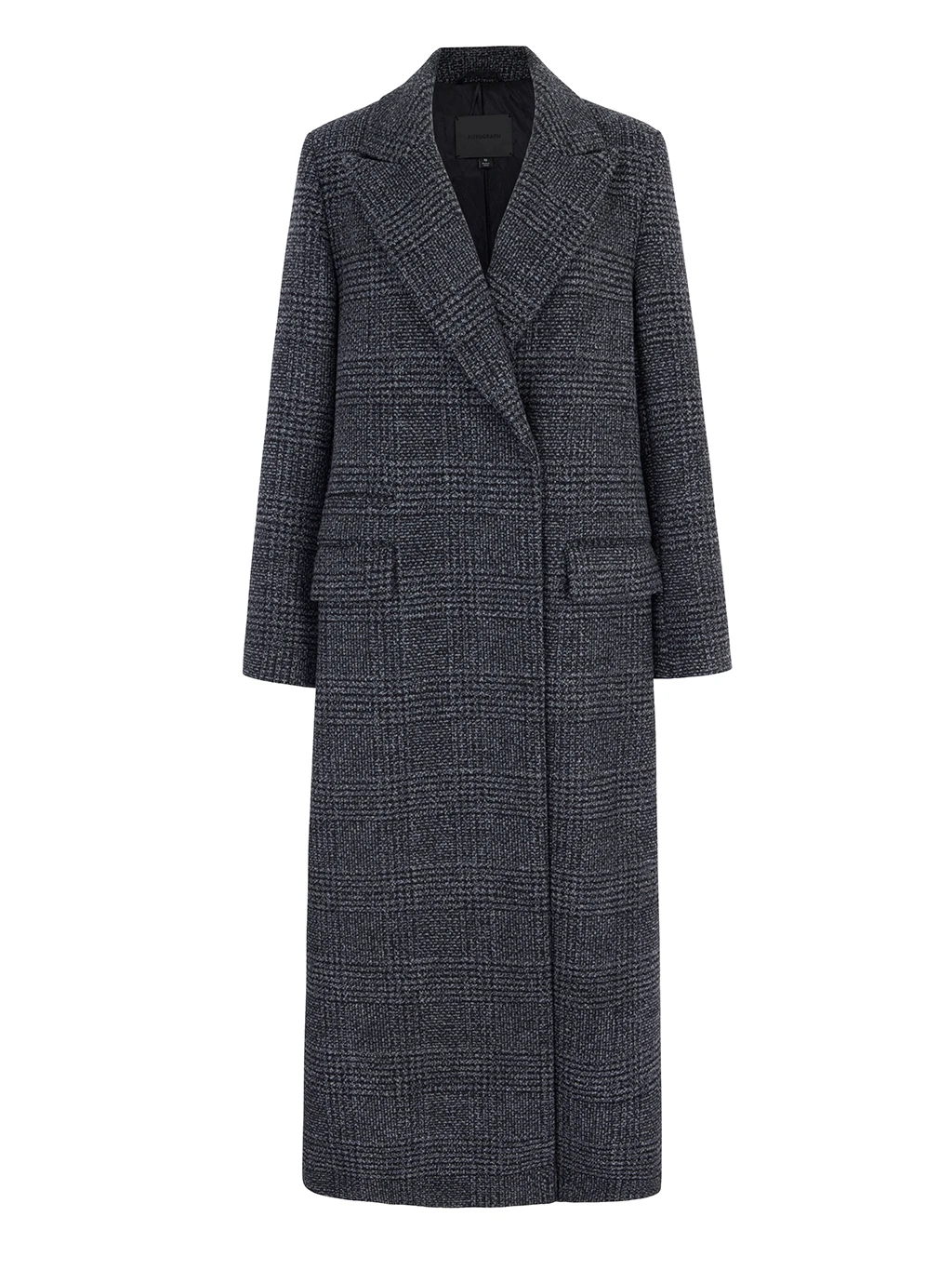 M&S Autograph grey wool-rich maxi coat