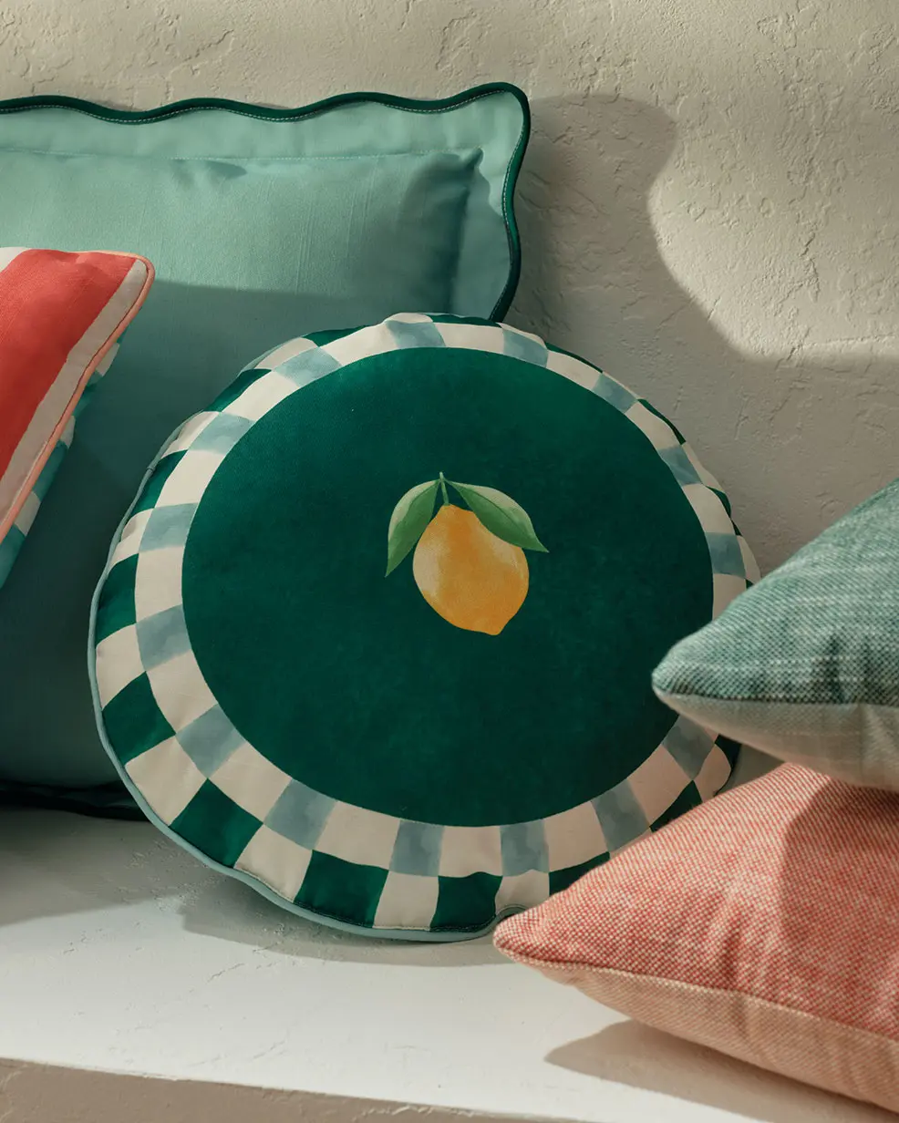 Garden with outdoor cushions at M&S