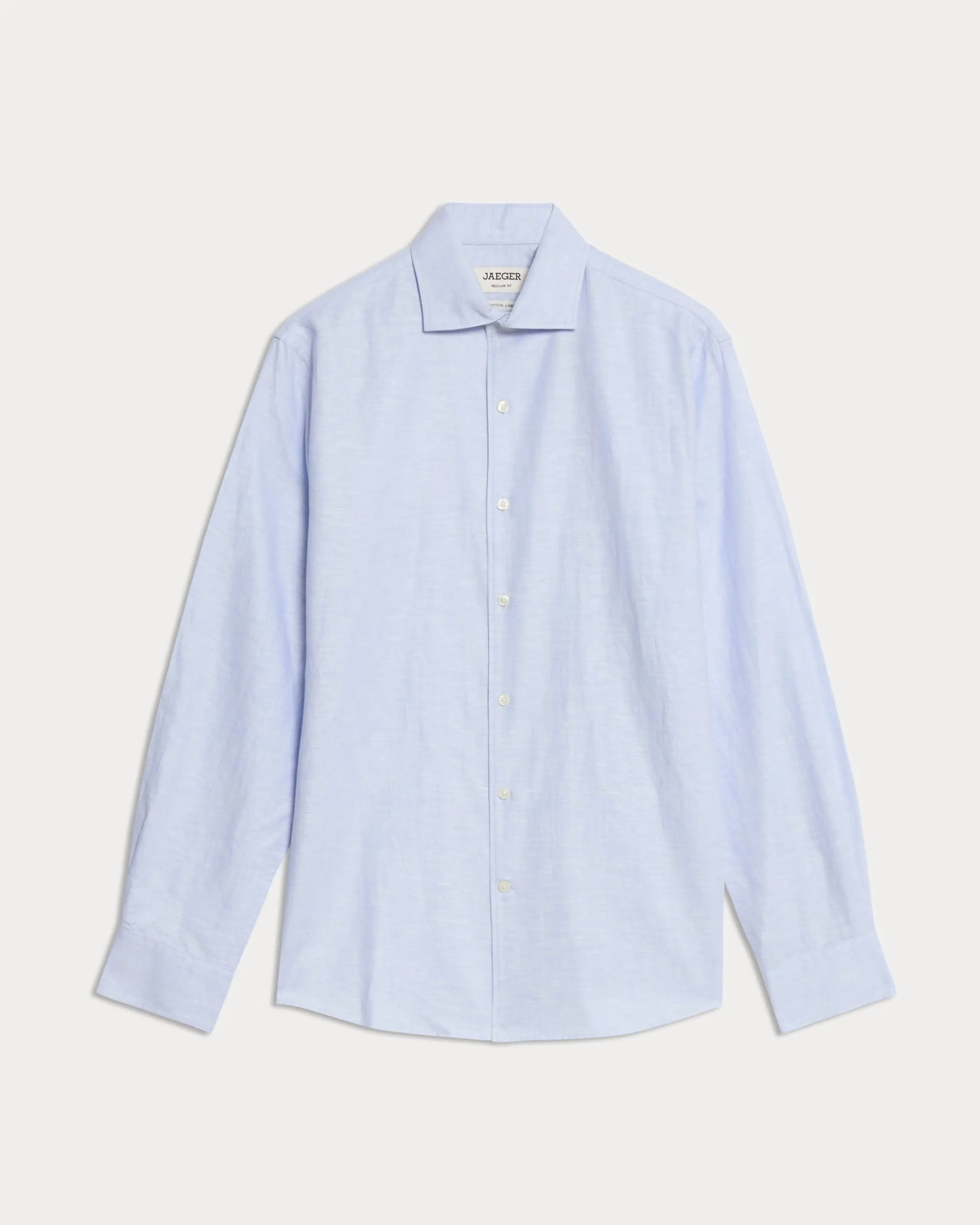Blue linen shirt by Jaeger menswear