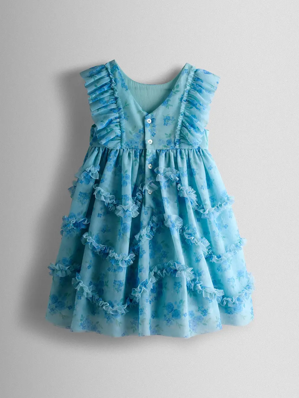 Blue tulle dress