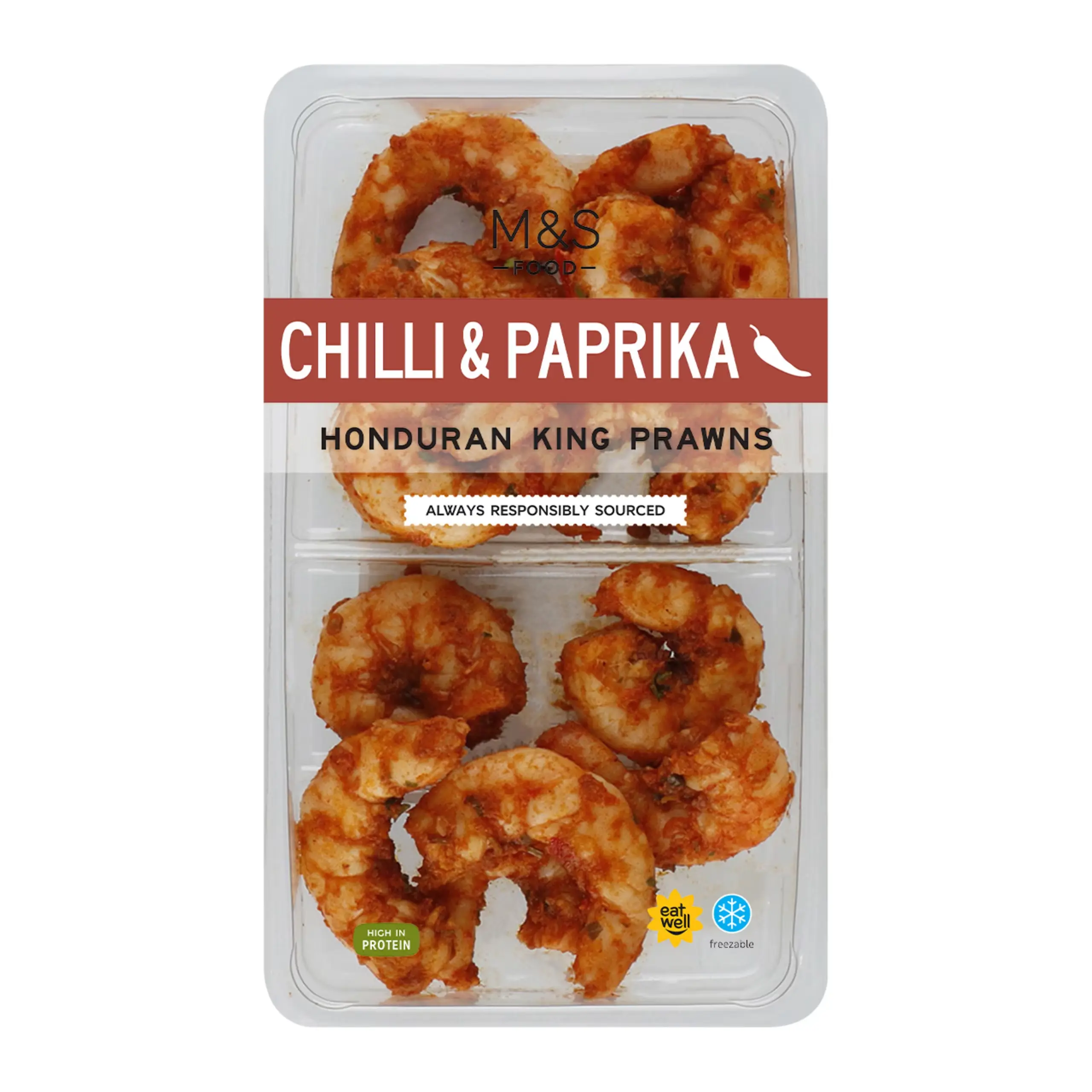 Chilli and Paprika Honduran King Prawns
