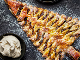 Puff pastry Christmas tree