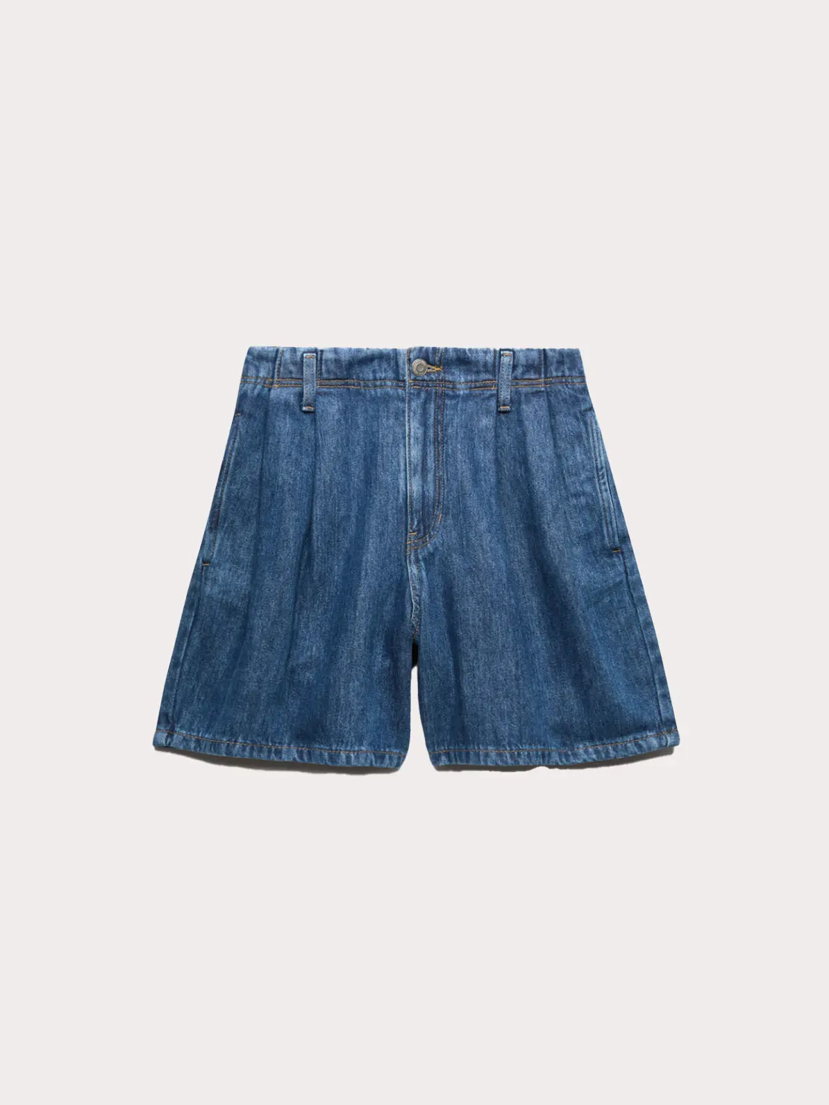 Blue denim shorts 