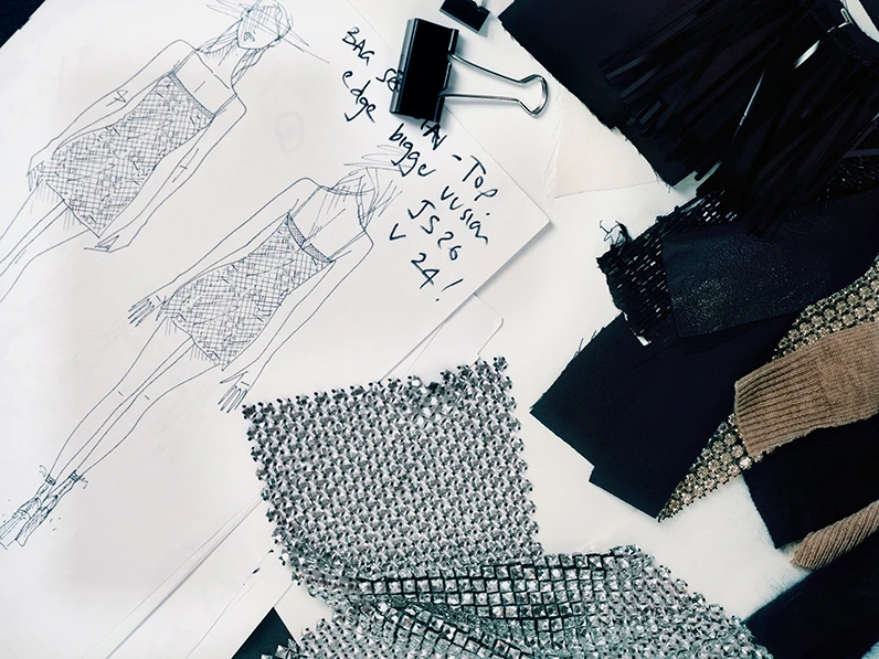 Sketches by Marco Capaldi for the M&S x 16Arlington collection