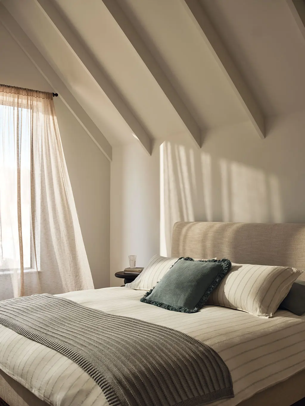 Bedroom in neutral colours