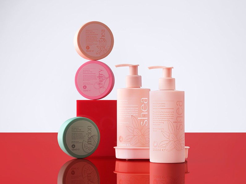 A selection of Burst Bodycare products