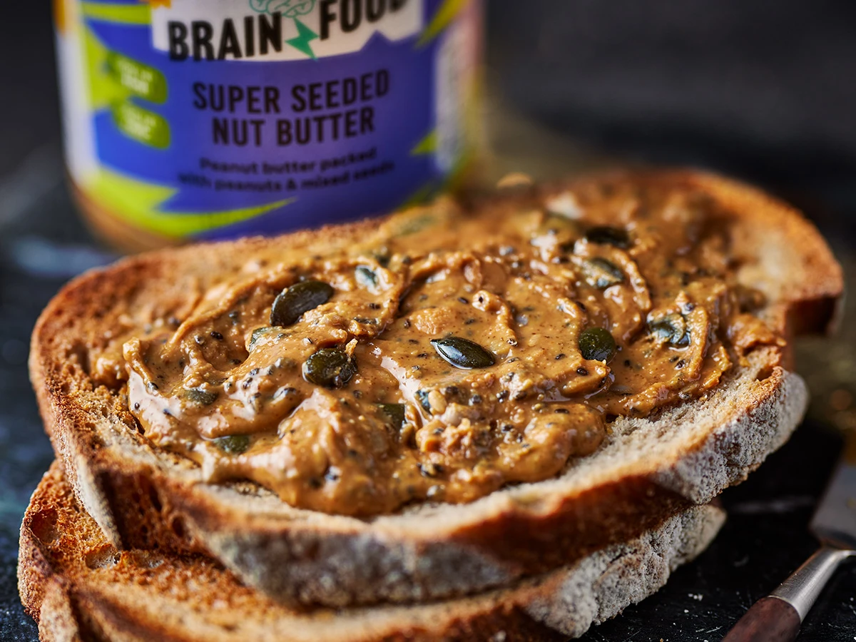 Toast with peanut butter