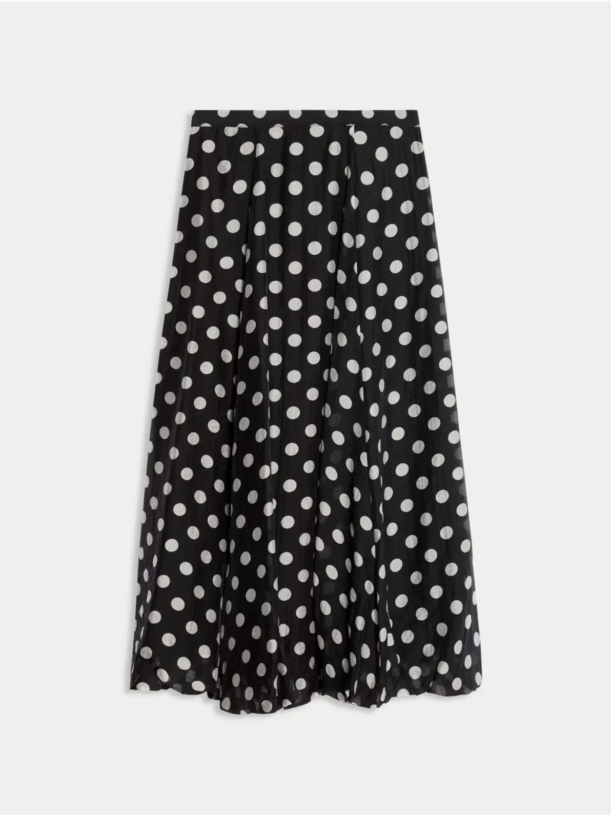 Black and white polka dot skirt