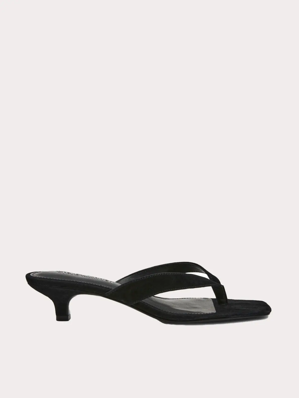 Black kitten heel