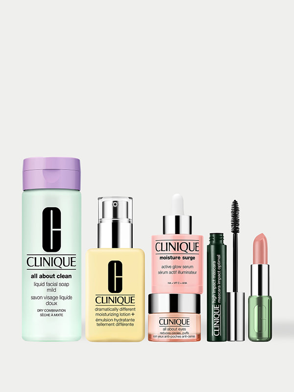 Clinique Skincare & Makeup routine gift set for £65 when you spend £20