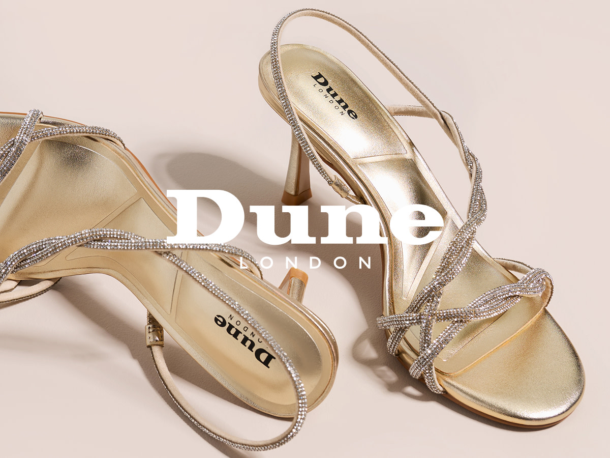 Gold heels with diamante details