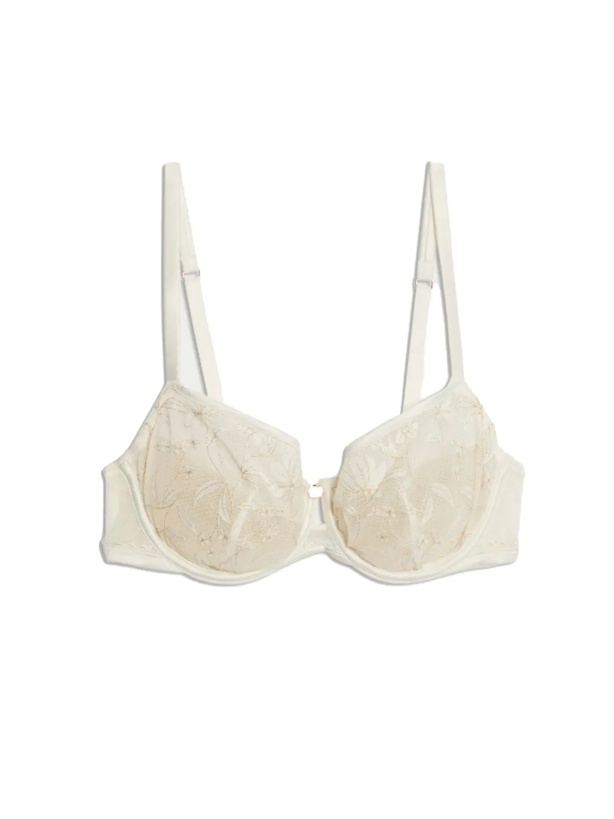 Image of a cream bra 