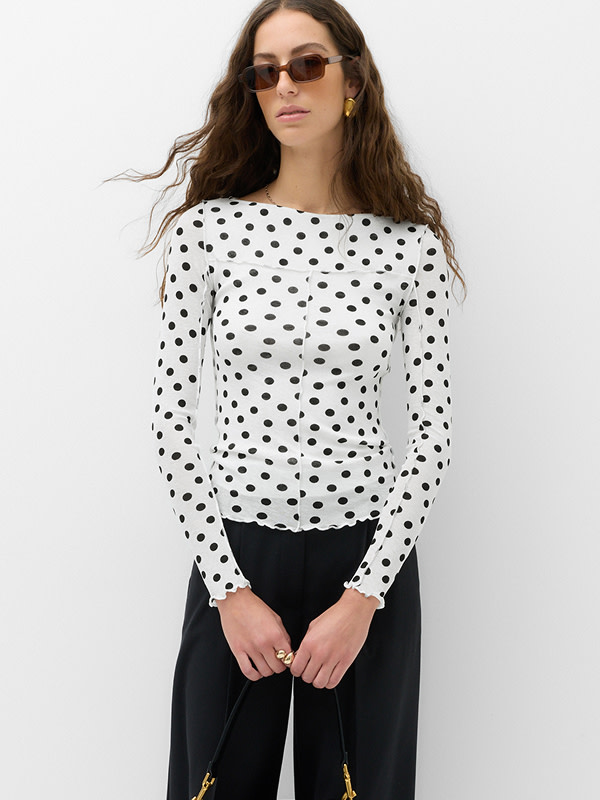 Women's polka dot clothing