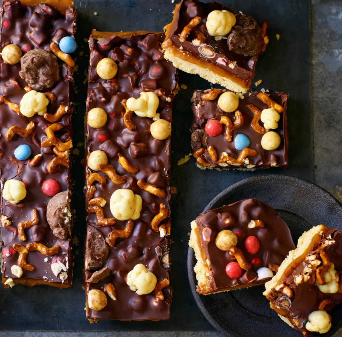 Millionaire rocky road shortbread
