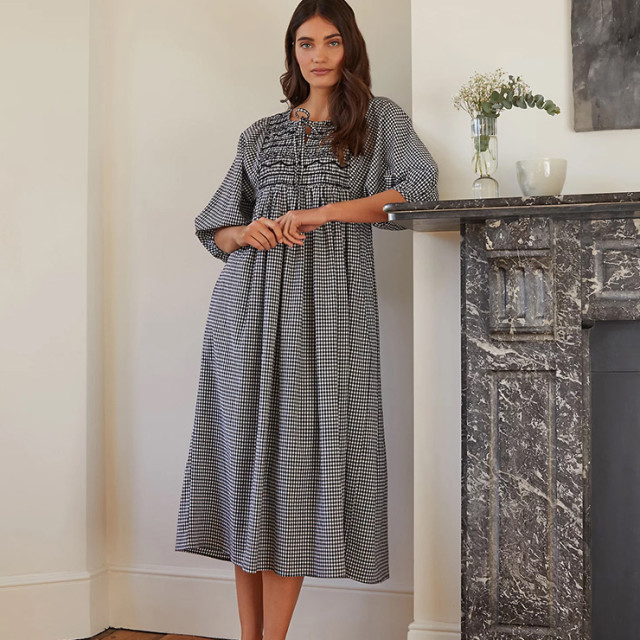 Pure Cotton Animal Print Midi Waisted Dress | Finery London | M&S