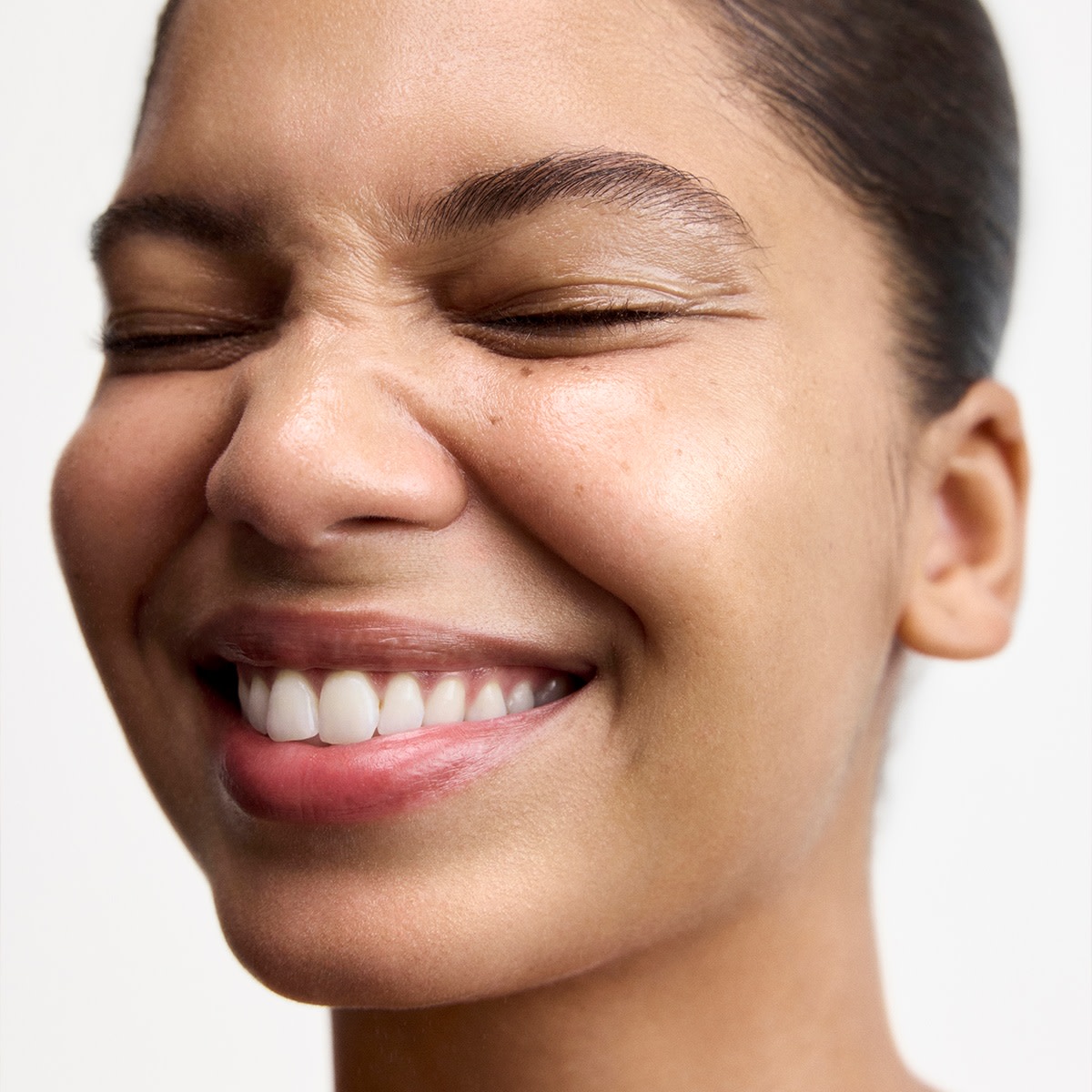 Woman with no makeup